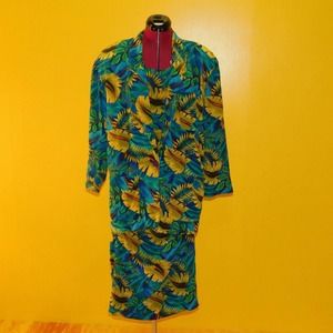 Rare Luxury VTG 80's 3 Piece 100% Silk Y Lev Set